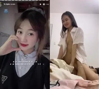 Video Tú Uyên dễ thương tình ái không lột trang phục