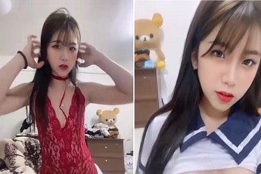 Cô ấy trông rất cuốn hút bởi đuôi bướm