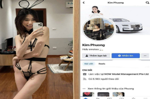 Kim Phuong bị lộ clip nóng khi sửa xe hỏng